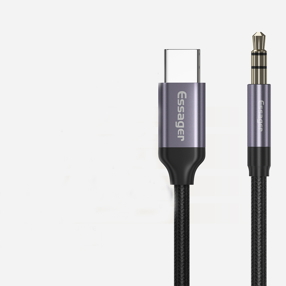 Type C To 3.5mm AUX USB Audio Adapter With Plug In Connection OLP Protection