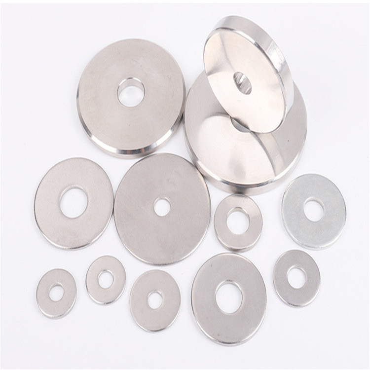 Silver Flat Spring Lock Nut Washers / Spring Plate Washers Corrosion Resistance 140HV Hardness
