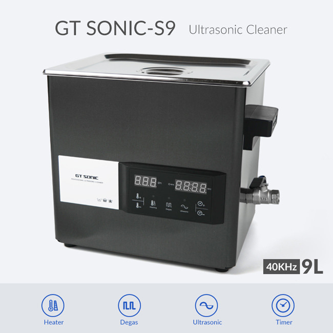 GT SONIC S9 Parts Ultrasonic Cleaner Industrial Smart Touch Panel SUS304 200W Power