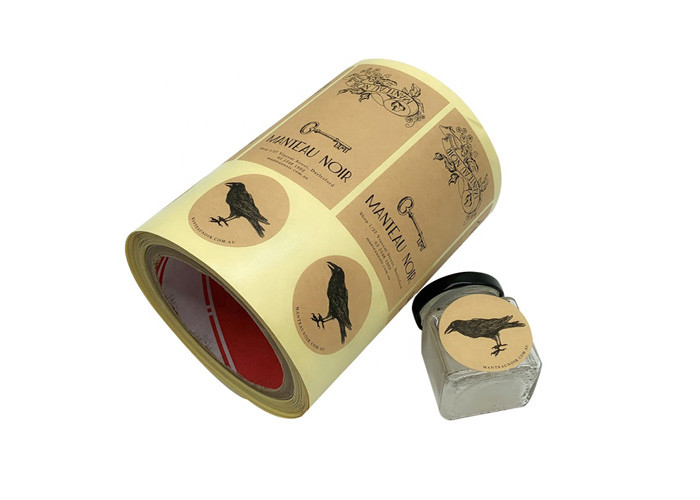 Durable Custom Adhesive Labels Core Diameter 76mm With Glossy Lamination
