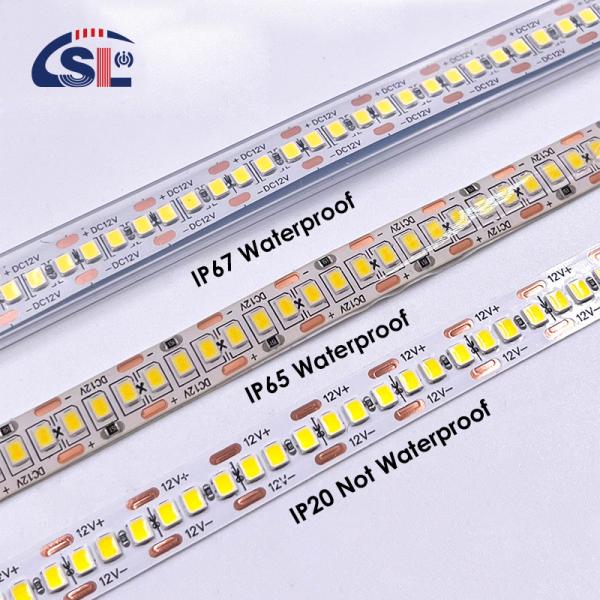 Waterproof SMD2835 LED Strip Lights 240leds 8mm 24v 12v 3000K 4000K 6500K IP67