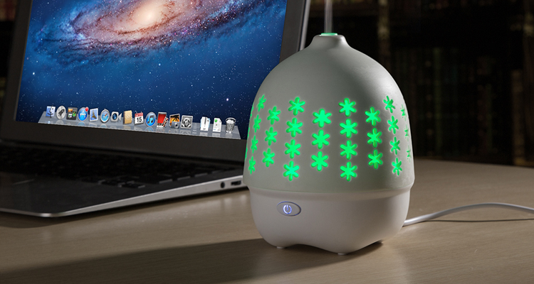 Ultrasonic Humidifier USB 70ML Ceramic Room Diffuser
