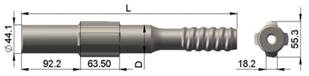 High Performance Furukawa HD709RP Shank Adapter for hydraulic and pleumatic rigs