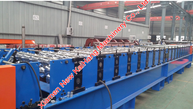 Popular Roof Panel Roll Forming Machine PLC Control With 1450 mm Input Width