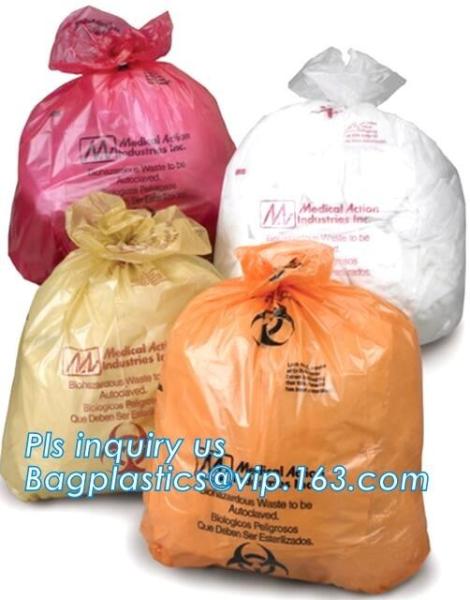 Clinical Waste Bags (Yellow), Heavy Duty Sacks , 17in x 25in (x25), Popular PE