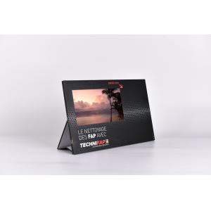 Point of purchase video display with custom print, 7 inch POP display with LCD