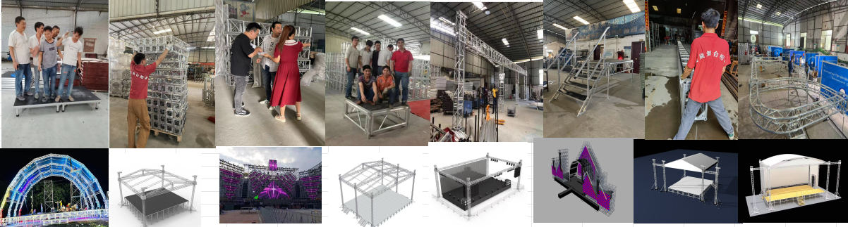 Semi Circular Truss Quick installation Aluminum Alloy Curved Truss