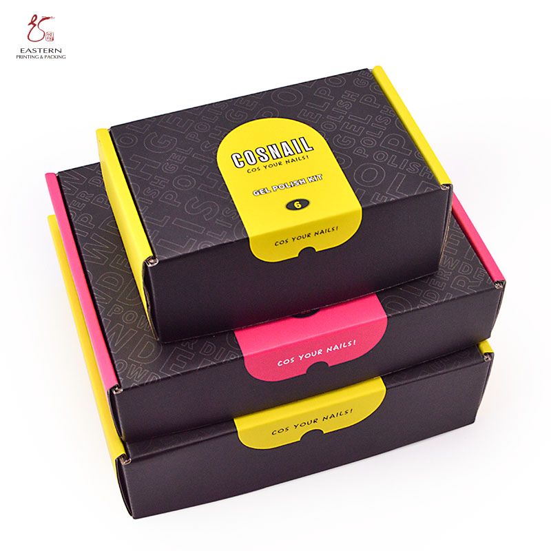 Cool Design Empty Corrugated Cardboard Shipping Boxes Folded 4c Offset Printing