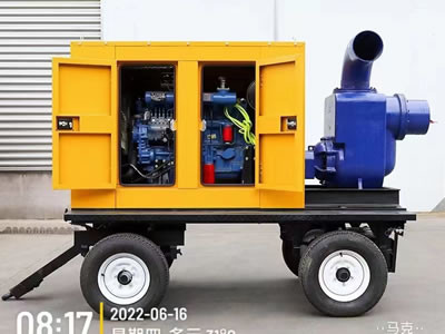 Self Priming Diesel Water Pump Set 1450 RPM Diesel Engine Water Pump For Mine