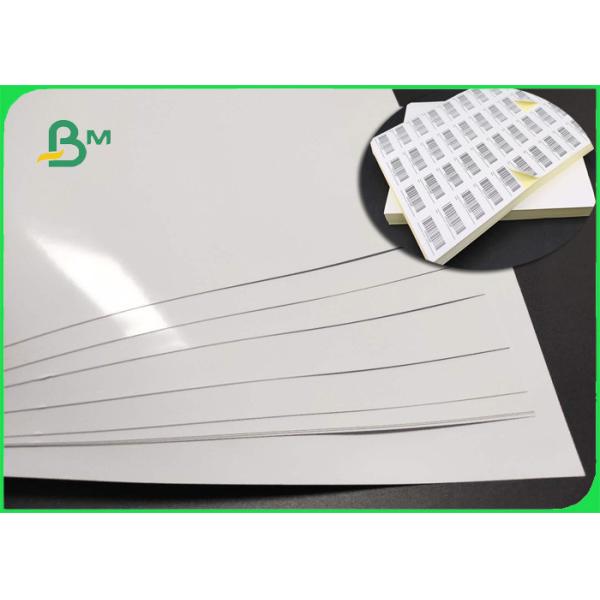 Shiny Cast Coated Adhesive Paper Top White Mirror Like Coat Sticker 80gsm +