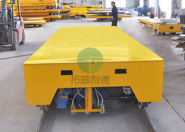 20T transfer cars for steel mould handling on curved rails mold transfer bogie