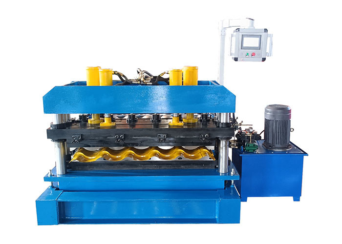 PPGI Steel Sheet Metal Roll Forming Machines With Cr12 Cutter