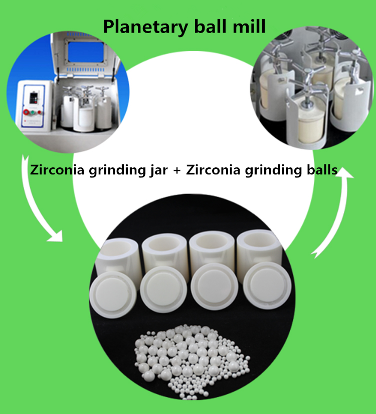 50ml Capacity Zirconium Oxide Milling Jar for Planetary Ball Mills PM 100/100 CM/200/400