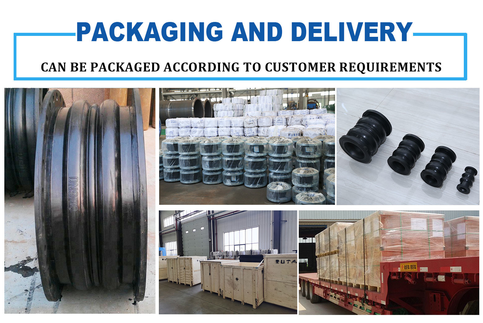 Drawing Offer Double Sphere Flexible Rubber Joint With Noise Reduction And Customization