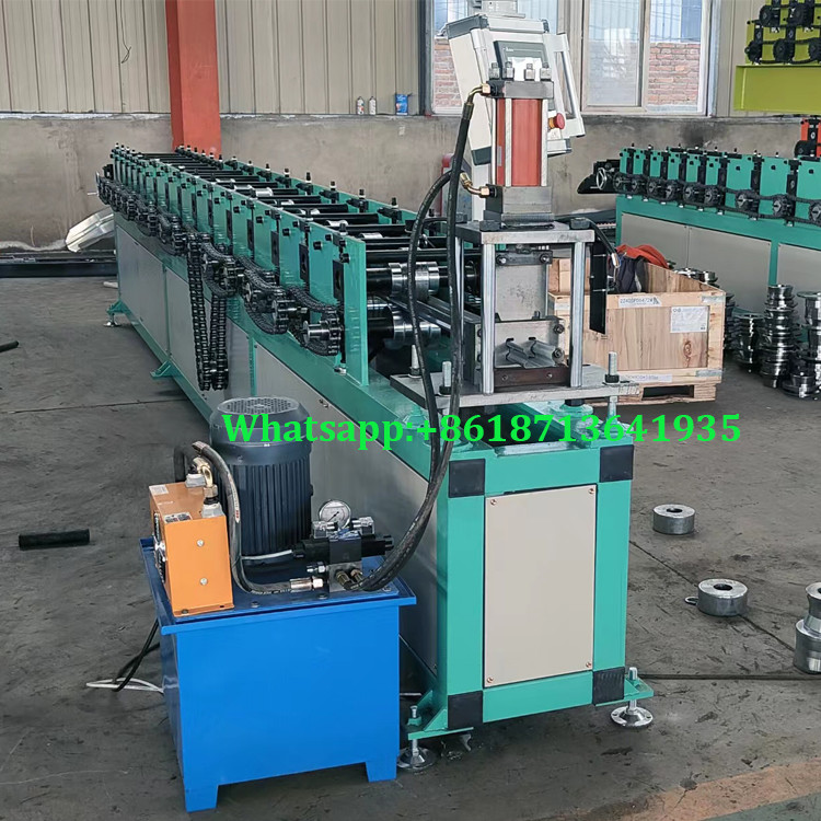 Guide Rail Roller Shutter Door Track Roll Forming Machine 0.8-1.0 Mm Automatic