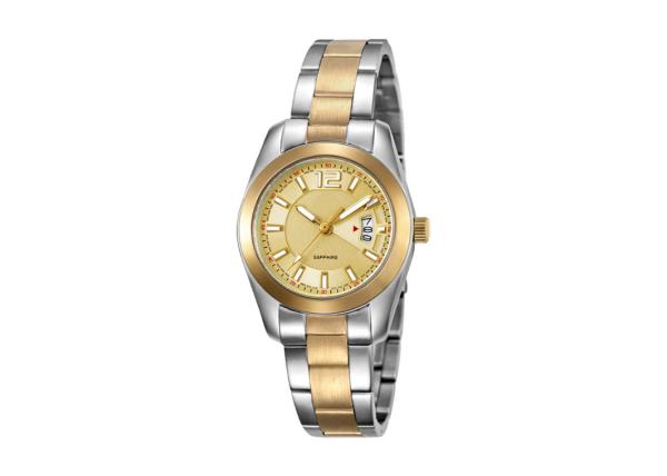Sapphire Crystal Ladies Quartz Wristwatches Stainless Steel Solid Bracelet