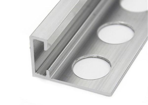 Aluminum Alloy Metal Tile Trims Interior Decoration Square Tile Edge Corner