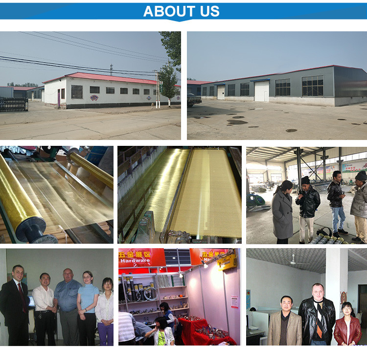 Fine Red Copper Wire Mesh Protection Wear resistance Decorative Brass Mesh Screen
