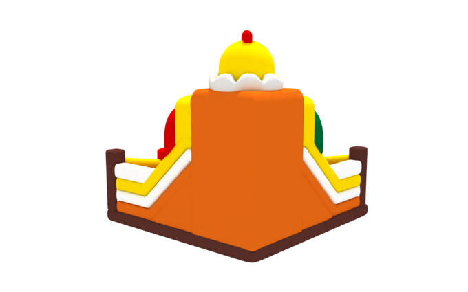 0.55mm Pvc Inflatable Fun Park Chicken Cartoon Theme Inflatable Bouncy Castle Dry Slide