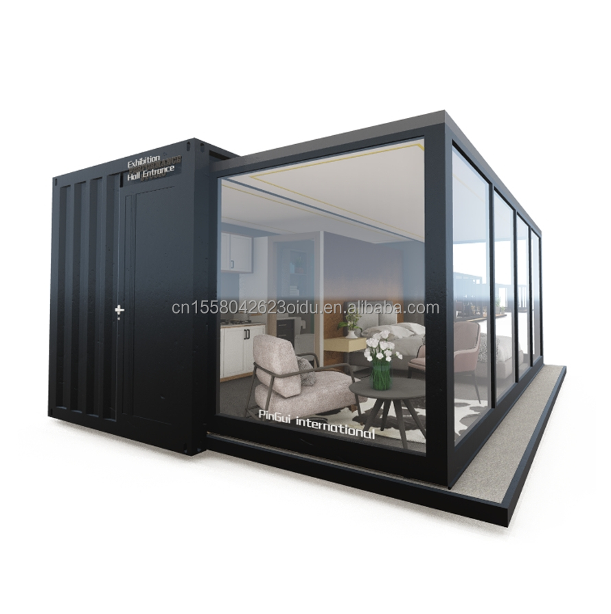 Customized Color EU Portable 20ft Expandable Container House for Couples or Hotel and Aluminum Alloy Windows