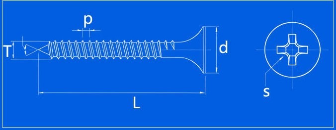 Customized Drywall Black Screw 13mm - 152mm Bugle Head Self Tapping Screws