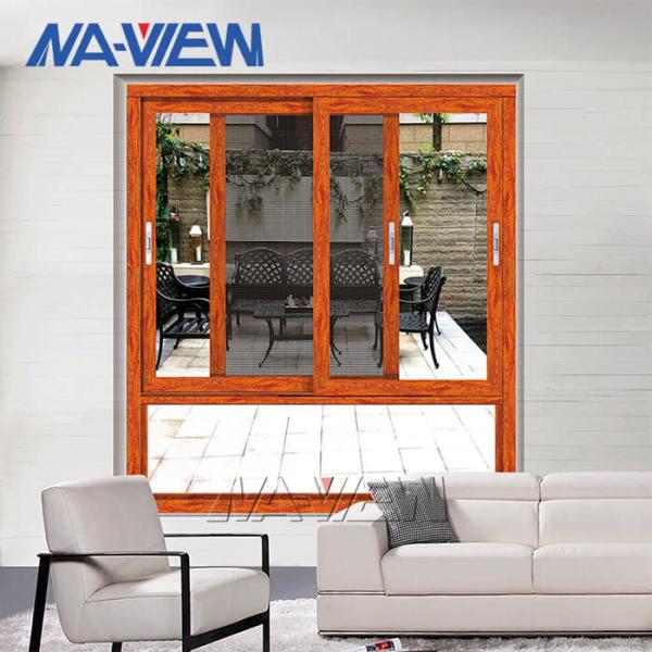 Guangdong NAVIEW Aluminium Frame Sliding Glass Window With Mosquito Net Sliding