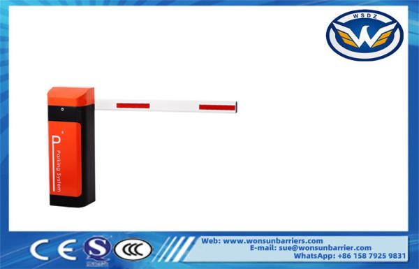 RS485 Driveway Barrier Gates Customizable Parking Lot Straight Arm 1.5s-6s