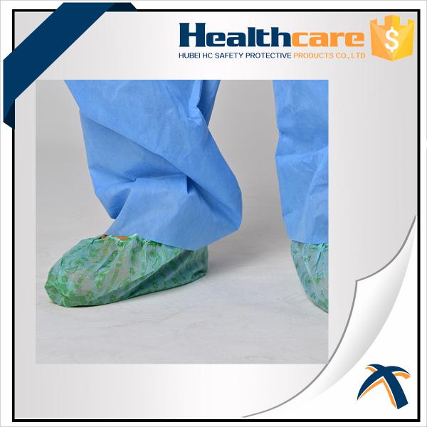 Eco Friendly Anti Slip Disposable Shoe Cover , PP Blue Medical Disposable Foot