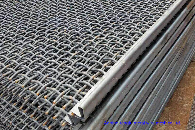 Closed End Crimped Vibrating Screen Wire Mesh,Vibrating Screen Mesh,woven screen mesh