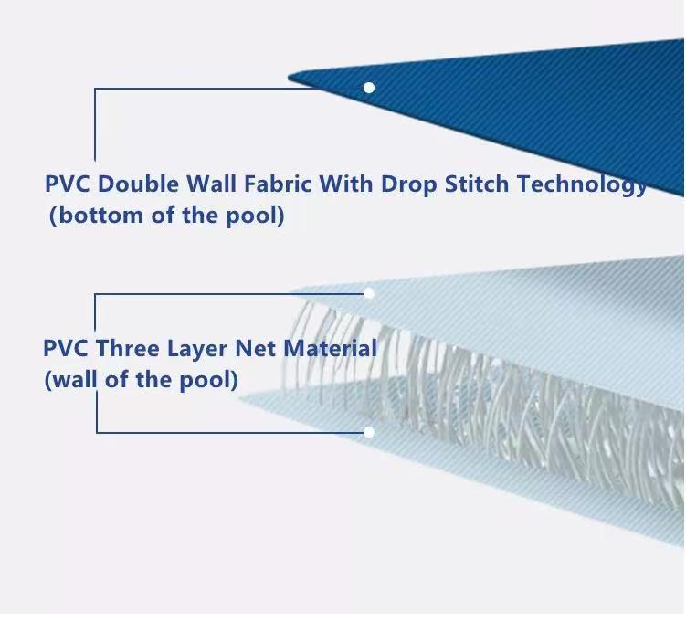 Commercial Customized Outdoor Portable Drop Stitch Pool DWF Kids Adults Durable Inflatable Swimming Water Pool