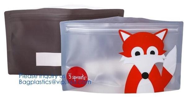 Biodegradable Portable Bottle Shape Transparent Self-sealing Bag Cookies Snacks