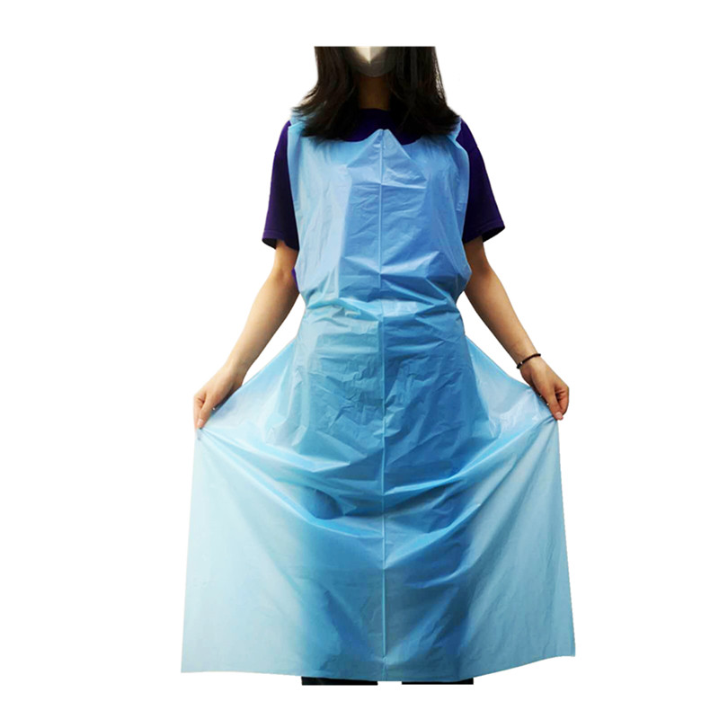 S&J Biodegradable Disposable Aprons 4Color Pe Apron,Waterproof Cooking Aprons,Restaurant Apron for Food Industry Painting Art