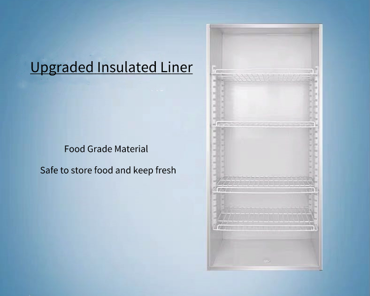320W Glass Front Commercial Beverage Refrigerator Microcomputer Classic Type