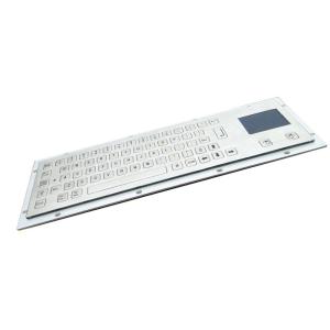 Metal Industrial Kiosk Keyboard Back Side Mounting Engraved Graphics