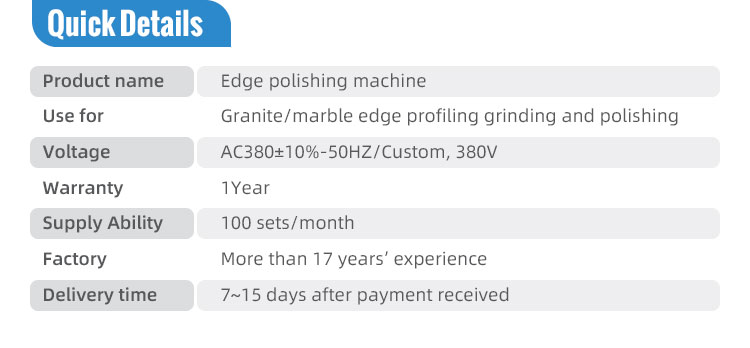 Hand Slab Polishing Machine for Granite Marble Countertop Synthetic Stone Countertop