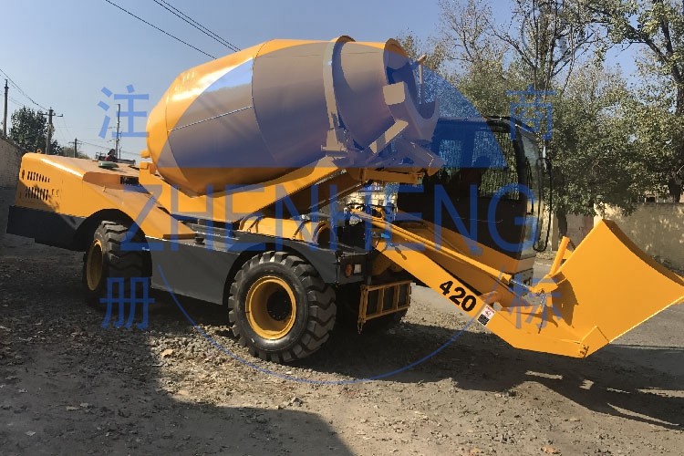 On Site 4.2cbm Small Ready Mix Concrete Trucks Highly Motorized Movable