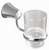 53282 glass shelf bathroom accessory zinc chrome finish tumbler holder towel bar paper holder soap dish