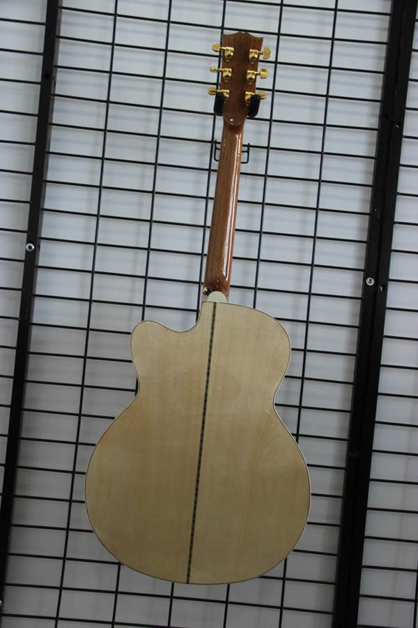Free shipping China handmade J2002 nature cut away electric acoustic guitar