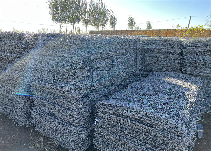 Galvanized Hexagonal Braided Gabion Baskets
