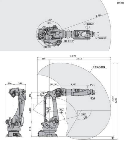 Intelligent Kawasaki Robot Arm BX300L Use For Fitting，Handling，Welding