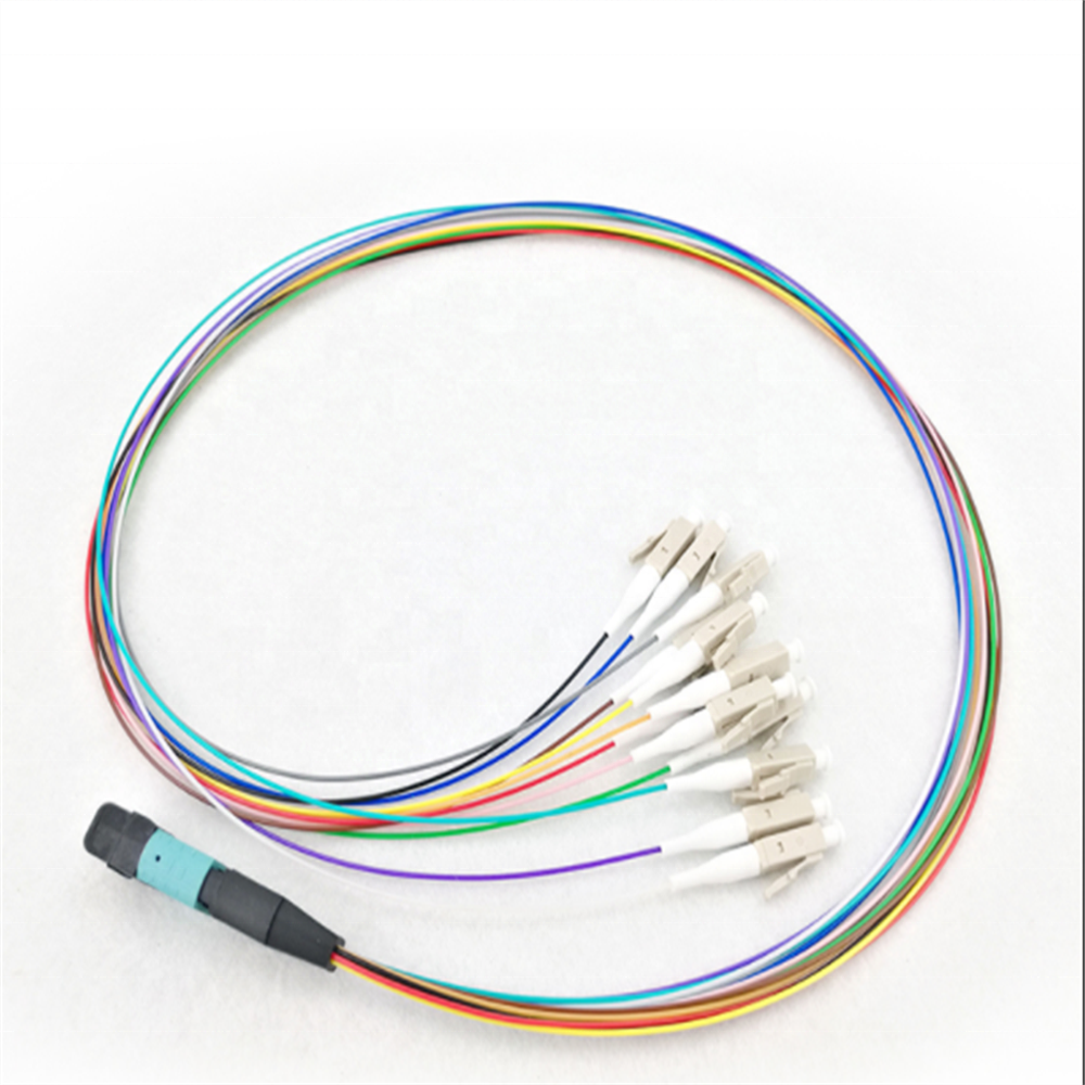 12 24 48 Fiber MPO - LC Single Mode Fiber Optic Cable