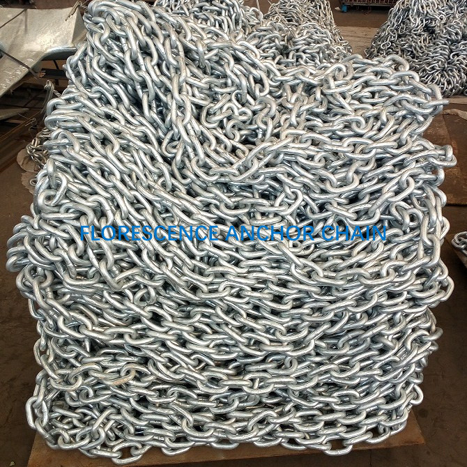 HDG Mooring Chain Short Link Anchor Chain Welded Link Chain stud link chain