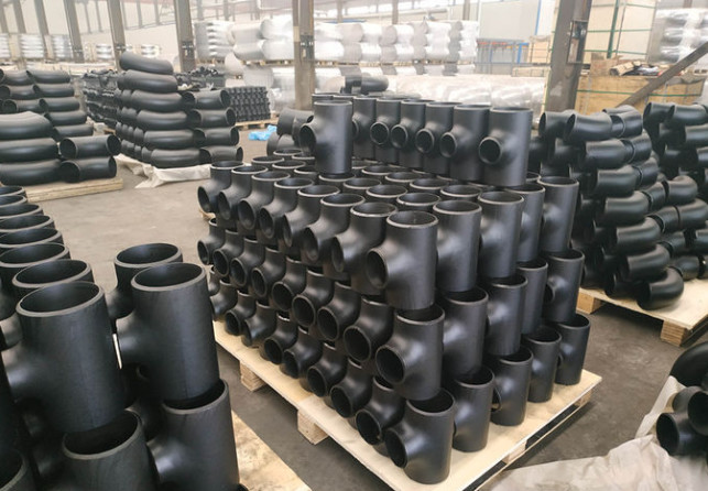ASME B16.5 WP321 / 347 150 # Stainless Steel Equal Tee Pipe Fitting Black Painting