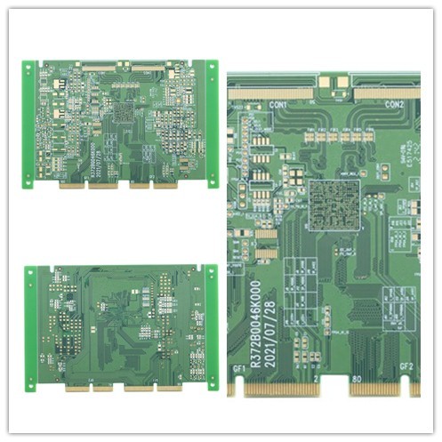 6 Layer Quick Turn PCB Boards Gold Finger Finished FR4 TG170