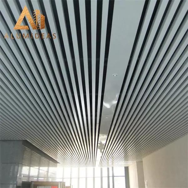 Aluminum linear ceiling system
