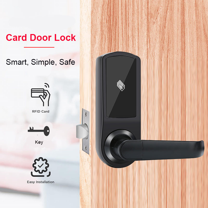 Single Latch Security Card Entry Door Lock With Free Management Software