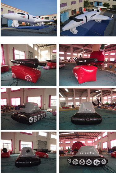 Manufacturer's direct-selling PVC inflatable model aircraft car tank large cartoon simulation toy advertising air model