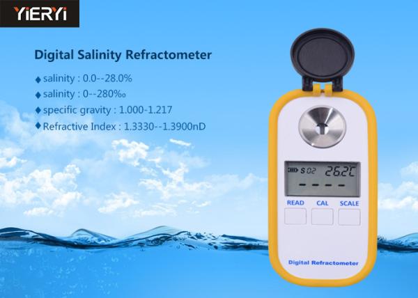 Durable Pocket Digital Refractometer / Brix Meter Refractometer For Aquarium