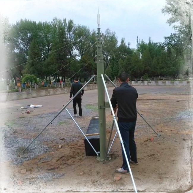 30ft Telescoping 9M Aluminum Portable Antenna Mast