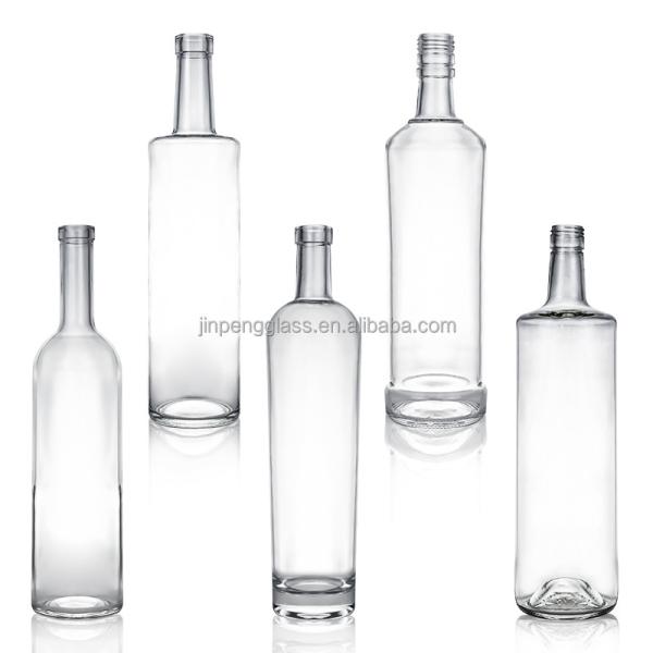 Glass Base Material 12 oz High Flint Beverage Water Beer Glass Bottle With